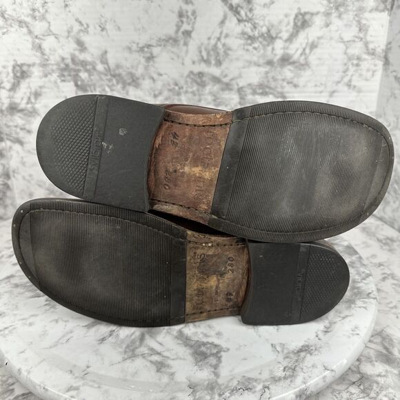 FOOTPRINTS Birkenstock Men Brown Leather Oxfords Lace Up Shoe Size 43 US 10-10.5 - Picture 7 of 9